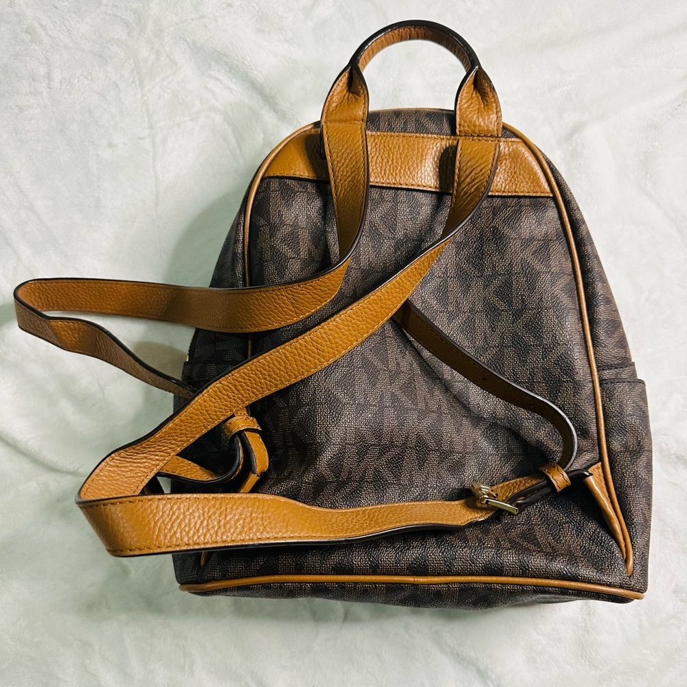 MK Dark Brown Bookbag Backpack – Travel / Work / Everyday - Picture 2 of 9